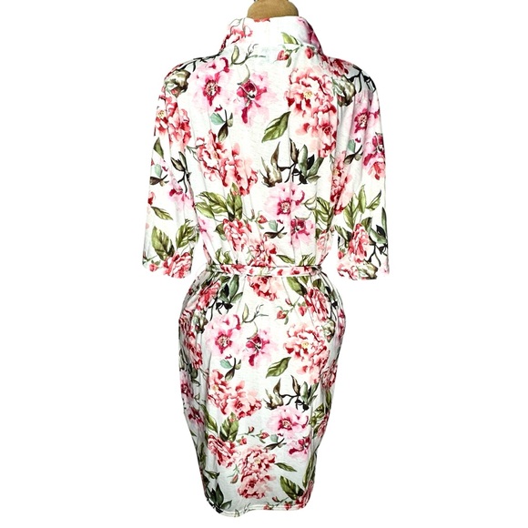 Show Me Your Mumu BRIE Robe Kimono Pink‎ Floral Bridal Beach Cover-Up One Size - Picture 10 of 16